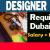 Designer Required in Dubai