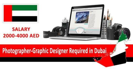 Photographer-Graphic Designer Required in Dubai