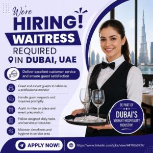 Waitress Required in Dubai