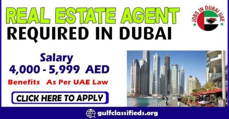 REAL ESTATE AGENT REQUIRED IN DUBAI