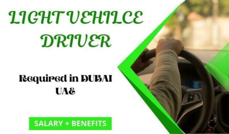 LIGHT VEHILCE DRIVER Required in Dubai