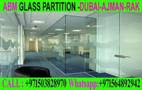 Office Room glass partition company ajman dubai sharjah