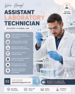 Assistant Laboratory Technician Required in Dubai