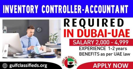 INVENTORY CONTROLLER-ACCOUNTANT REQUIRED IN DUBAI