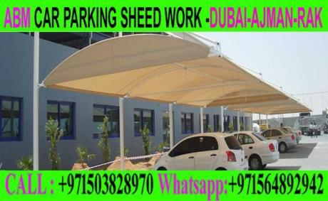 Modern Car Parking Shade Fixing in Dubai Ajman Sharjah
