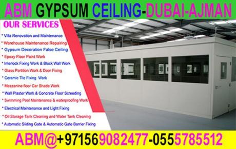 Gypsum Wall Partition and Painting Ajman Dubai Sharjah