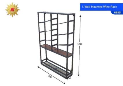 Wall Mounted Wine Rack for sale@ AED899