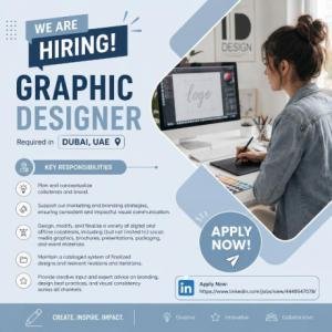 Graphic Designer Required in Dubai