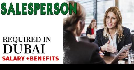 Salesperson Required in Dubai