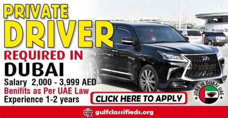 PRIVATE DRIVER REQUIRED IN DUBAI