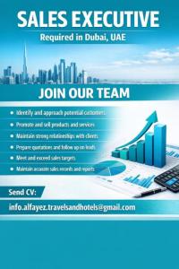Sales Executive Required in Dubai