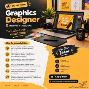 Graphics Designer Required in Dubai