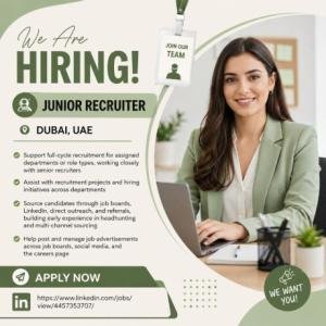 Junior Recruiter Required in Dubai
