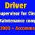 Need Driver cum Supervisor for Cleaning & Maintenance company