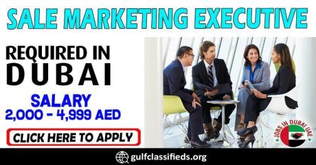 SALE MARKETING EXECUTIVE REQUIRED IN DUBAI