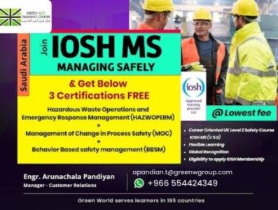 Globally Recognized IOSH Certification Training n KSA