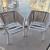 Modern outdoor balcony chairs - set of 2