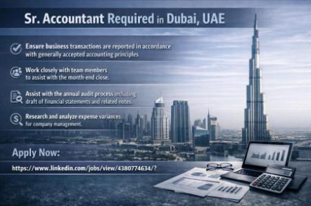 Sr. Accountant Required in Dubai