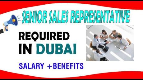 Senior Sales Representative Required in Dubai