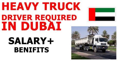 HEAVY TRUCK DRIVER REQUIRED IN DUBAI