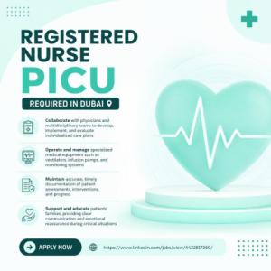 Registered Nurse PICU Required in Dubai