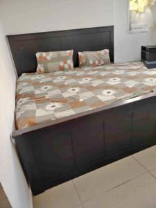 Wooden Bed with storage