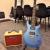 PRS SE CE 24 Standard Satin Ice Blue Metallic with amplifier