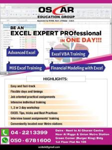 ADVANCED MS OFFICE TRAINING IN DEIRA CALL 042213399