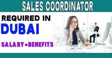Sales Coordinator Required in Dubai