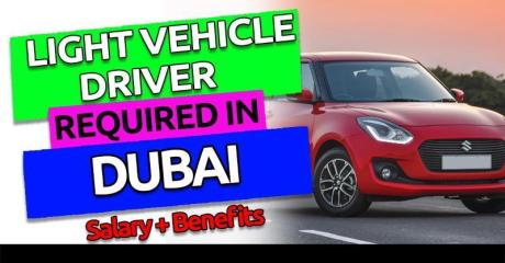 Light Vehicle Driver Required in Dubai