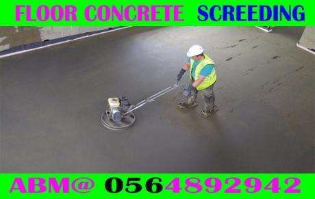 Concrete Floor Screeding Contractor Ajman Dubai Sharjah
