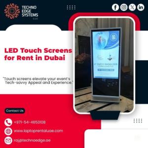 LED Touch Screens for Rent in Dubai for a Month