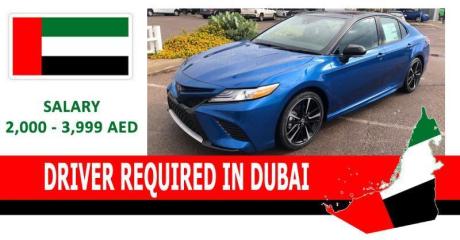DRIVER REQUIRED IN DUBAI