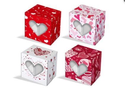valentine's day heart design cupcake box IN DUBAI