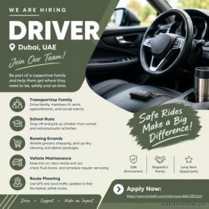 DRIVER Required in Dubai