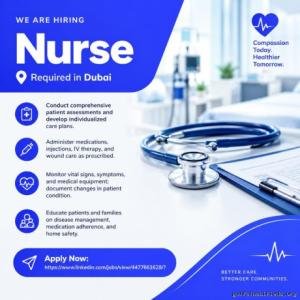 Nurse Required in Dubai