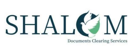 SHALOM DOCUMENTS CLEARING SERVICES 0544209061