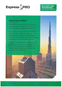 ExpressPRO offers quick and affordable company setup solutions in the UAE