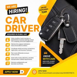 Car Driver Required in Dubai