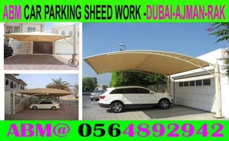 Modern Car Parking Shade Fixing in Dubai Ajman Sharjah