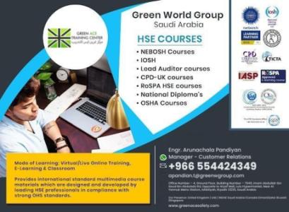 Achieve Nebosh PSM Certification in KSA with Green World Group