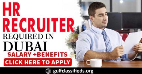 HR RECRUITER REQUIRED IN DUBAI