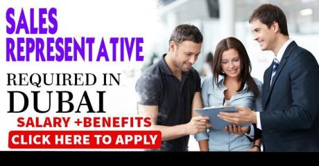SALES REPRESENTATIVE REQUIRED IN DUBAI