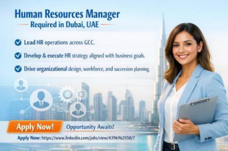 Human Resources Manager Required in Dubai