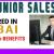 Junior Sales Required in Dubai