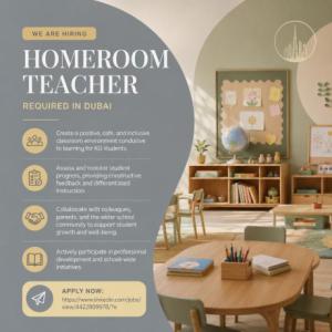 Homeroom Teacher Required in Dubai