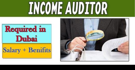 Income Auditor Required in Dubai
