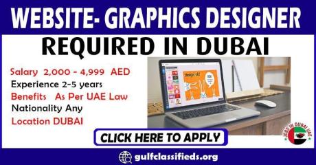 WEBSITE- GRAPHICS DESIGNER REQUIRED IN DUBAI