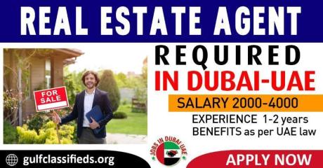 REAL ESTATE AGENT REQUIRED IN DUBAI