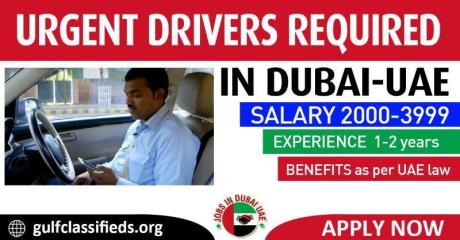 URGENT DRIVERS REQUIRED IN DUBAI